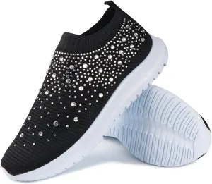 Ladmiple Shoes For Women Sneakers Slip On Running Shoes Non Slip Lightweight Gym Tennis Walking Shoes Fashion Sneakers