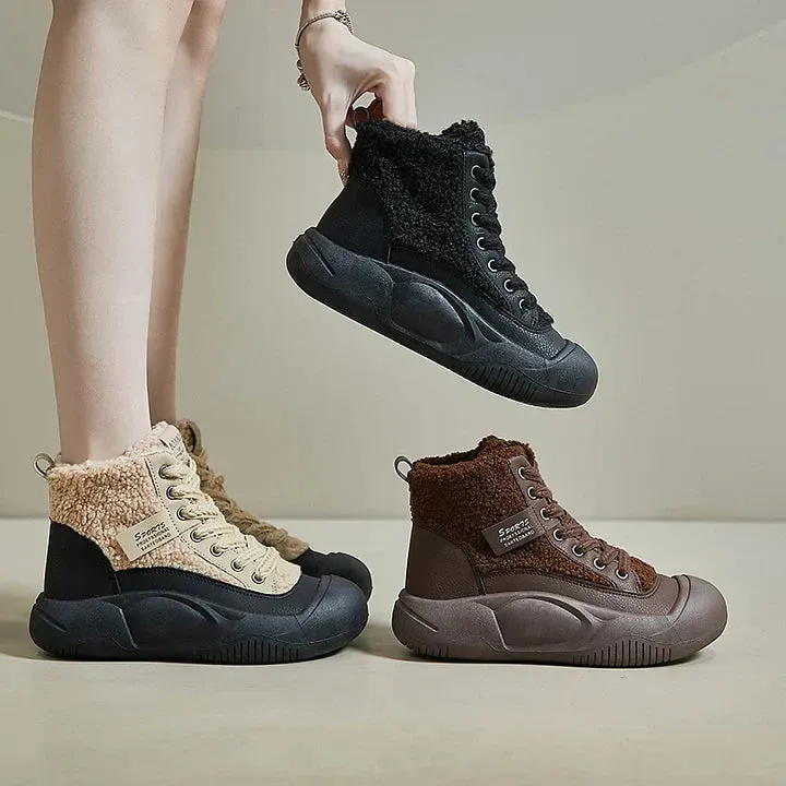 Lily - Trendy fall boots in wool