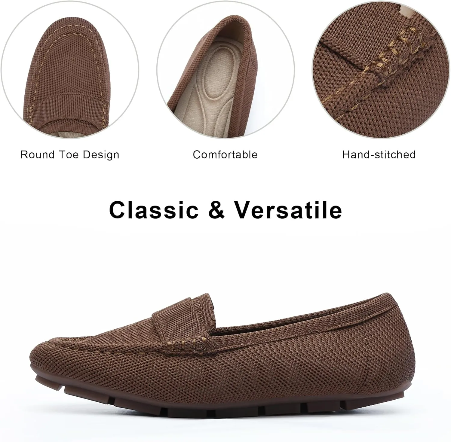 Loafer Shoes for Women Comfortable Casual Women's Loafer Shoes Flat Shoes