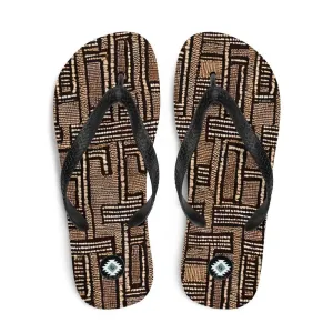 Malian Mud Cloth Flip Flops