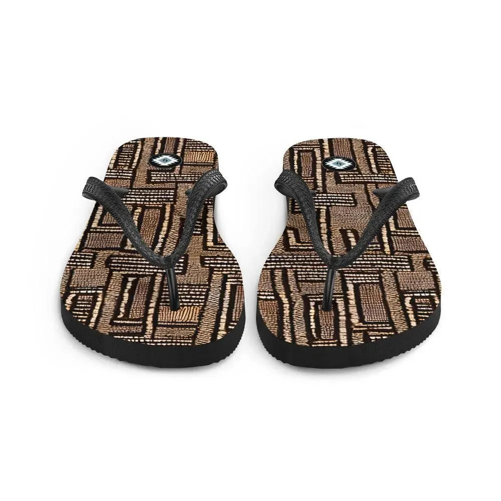 Malian Mud Cloth Flip Flops
