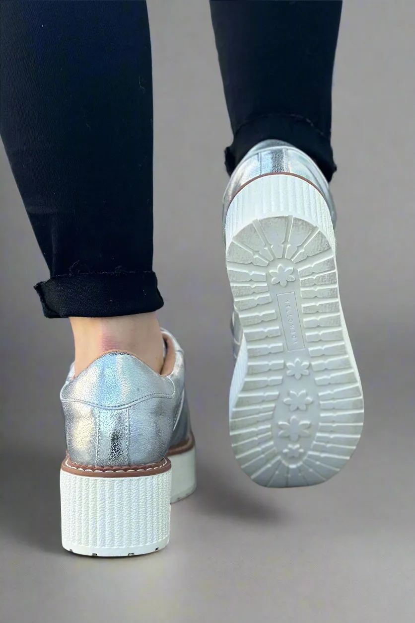 Marcell Platform Sneaker - Silver