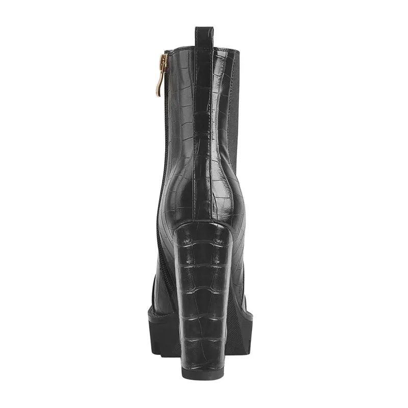 Matte Black Ankle Boots