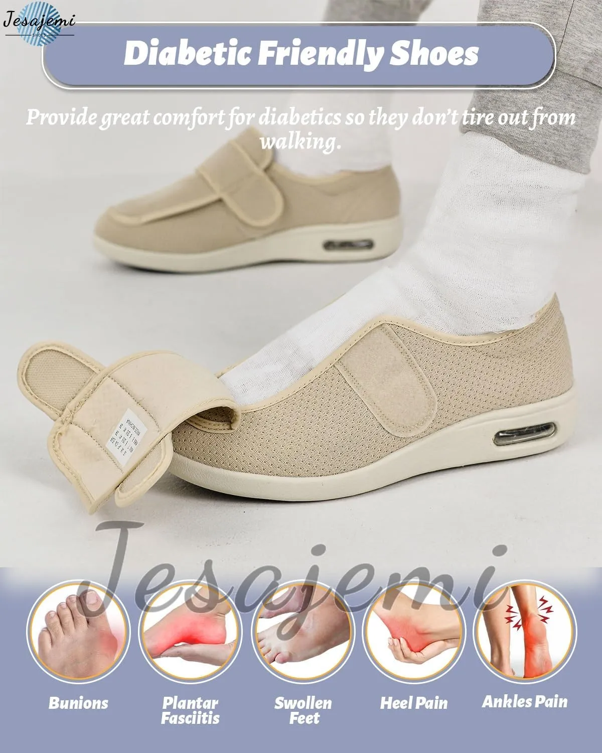 Medical shoes for swollen feet Diabetic Shoes for Women Orthopedic Shoes for Women mens wide fit slippers wide toe box shoes men