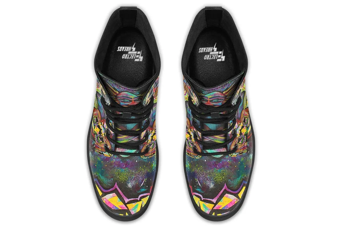 Meditating Rafiki Combat Boots