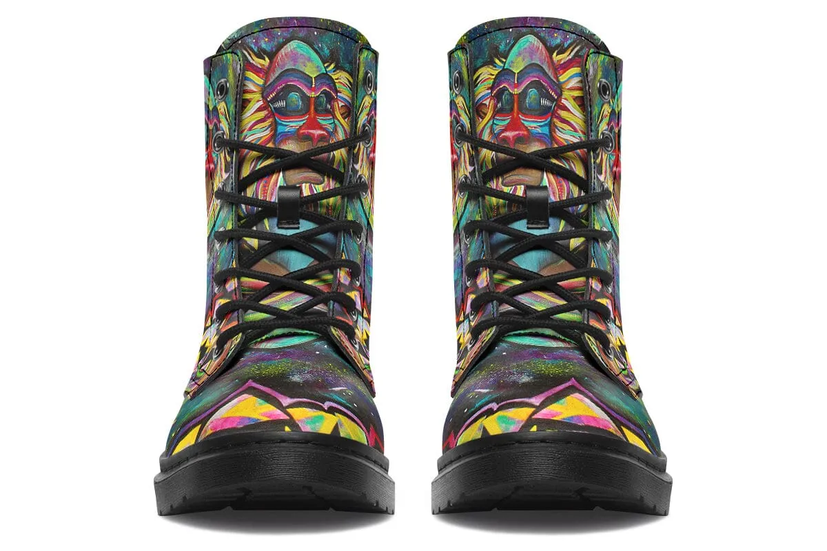 Meditating Rafiki Combat Boots