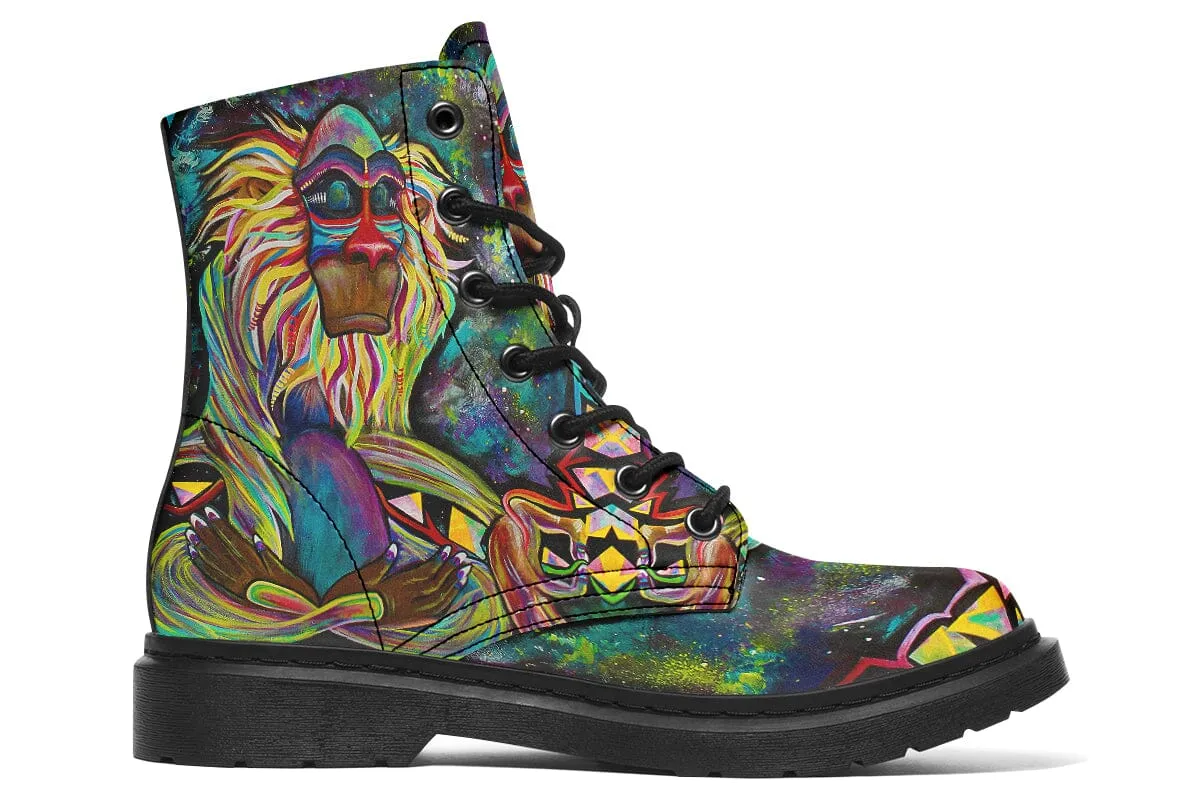 Meditating Rafiki Combat Boots
