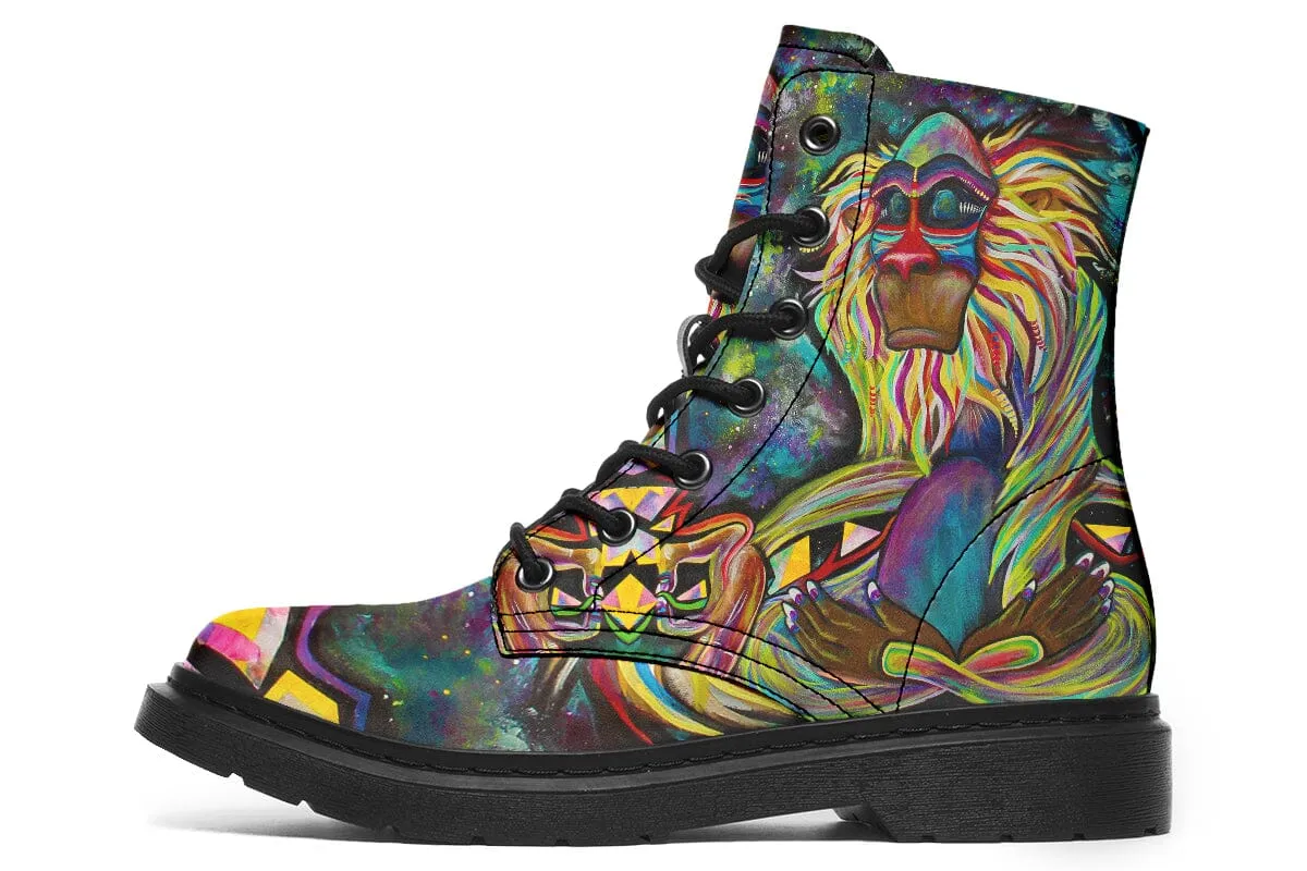 Meditating Rafiki Combat Boots