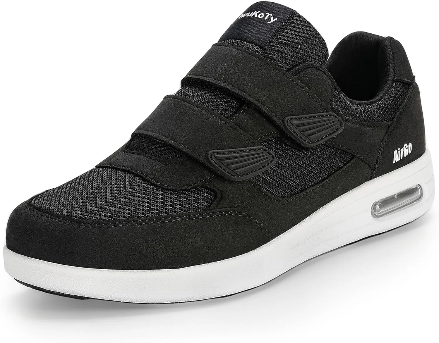 Men's Adjustable Fit Diabetic Shoes Orthopedic Walking Sneakers | Plantar Fasciitis/Swollen Feet/Bunions | Wide Size 8-13