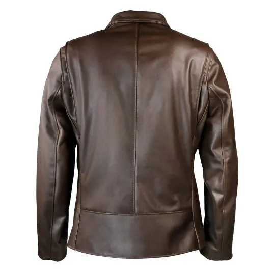 Men's Brown Rebel Biker Leather Jacket