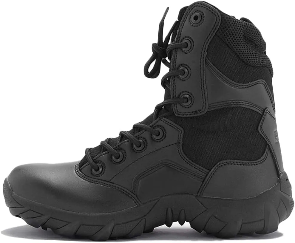 Mens Military Boots Breathable Army Combat Walking Hiking Non Safety Work Ankle Boots Shoes for Autumn Winter