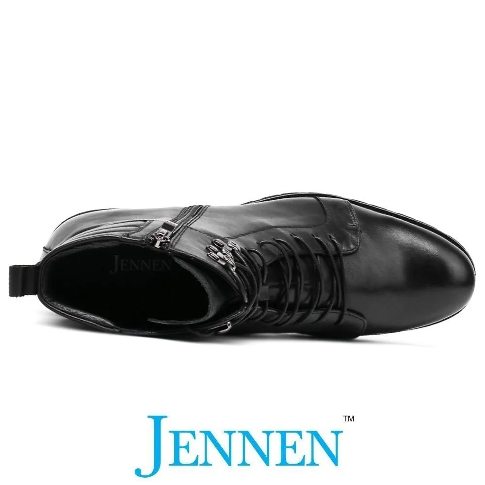 Mr. Abela 8cm | 3.2 inches Taller Men's Black Elevator Boots