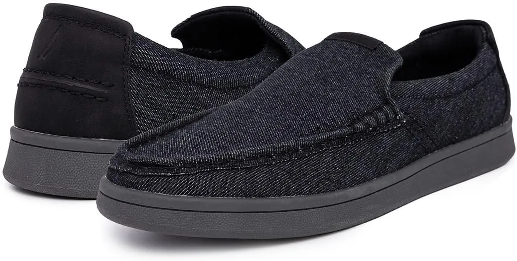 Nautica Men's Slip-On Loafers Casual Moc Toe Sneakers Boat Shoes Slipper for Men ??Lightweight & Comfortable - Derwin