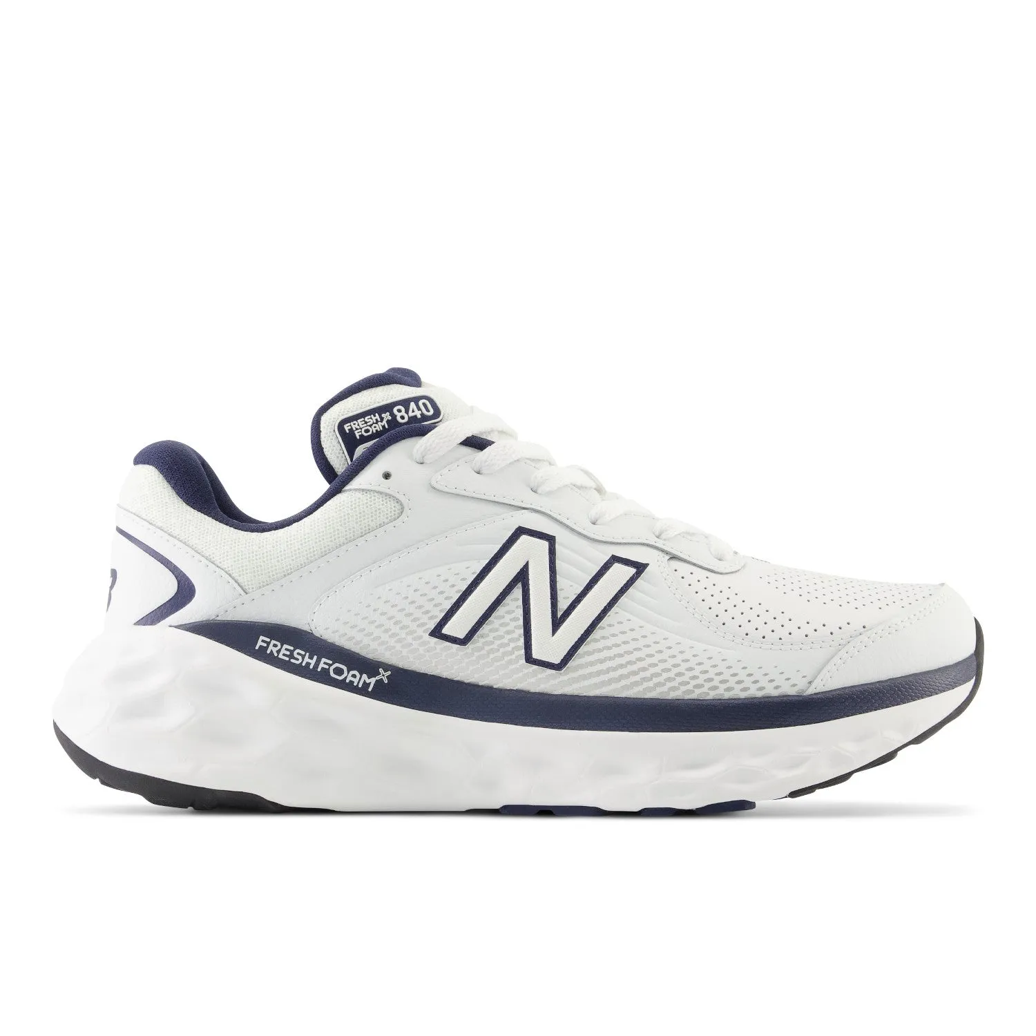 New Balance Men's Fresh Foam X 840F Slip Resistant Walking Shoes in WHITE