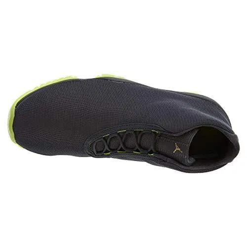Nike Mens Air Jordan Future Dark Grey/Volt Sneakers - 12