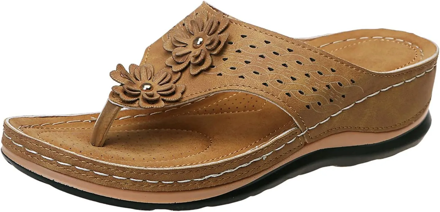 Orthopedic Sandals for Women Arch Support Sandals Summer Casual Orthotic Sandal Flip Flops Comfortable Slippers2