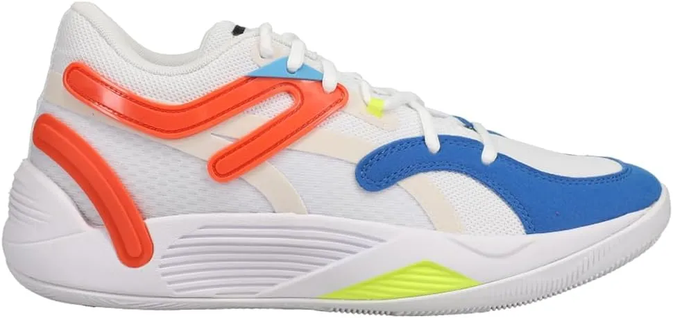 PUMA Mens TRC Blaze Court Lace Up Basketball Sneakers Shoes - White - Size 9 M