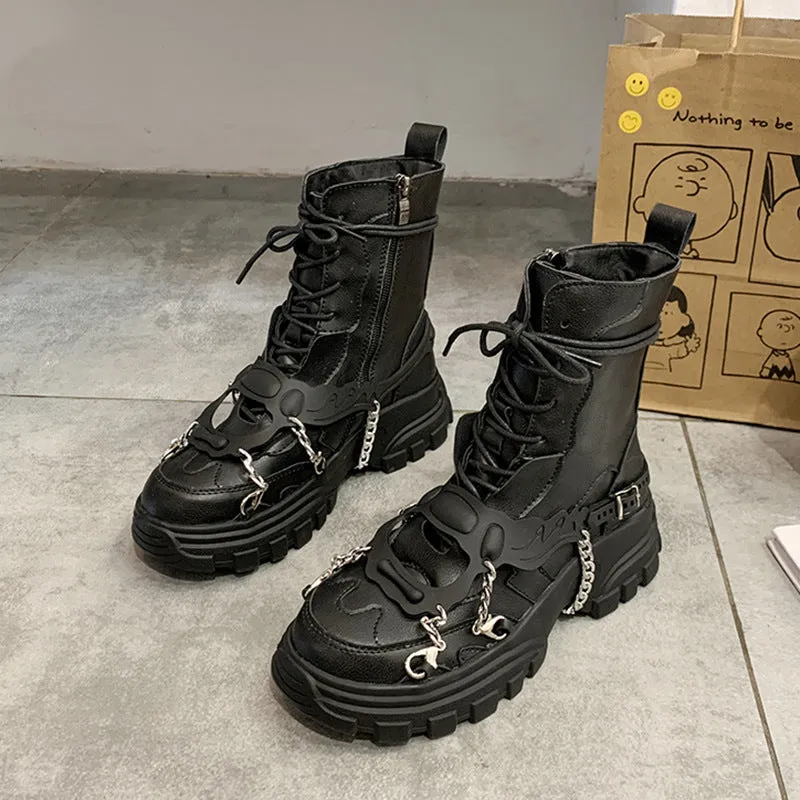 Radiance Rift Explosion - Gothic Platform Boots by The Nevermore