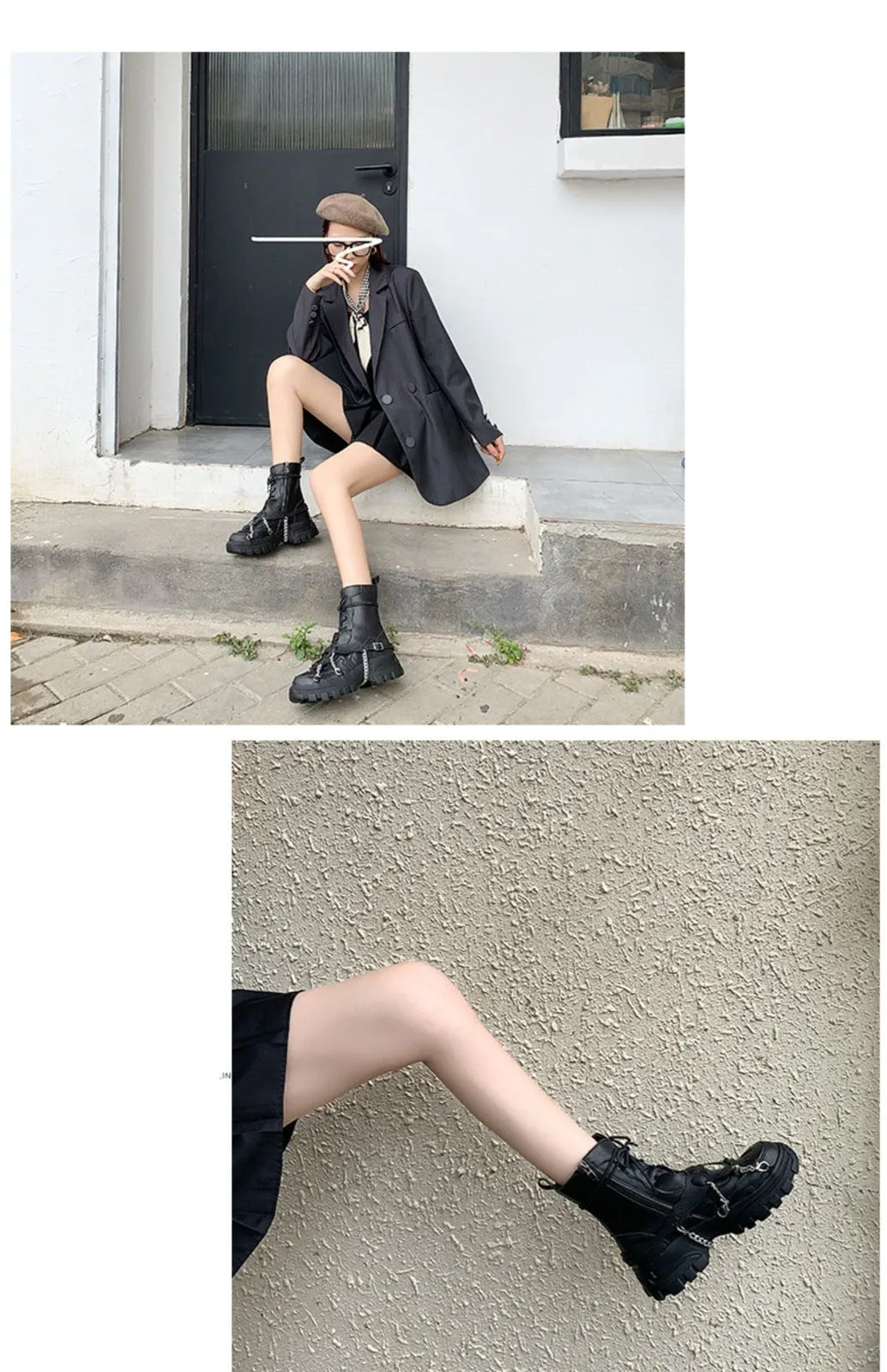 Radiance Rift Explosion - Gothic Platform Boots by The Nevermore