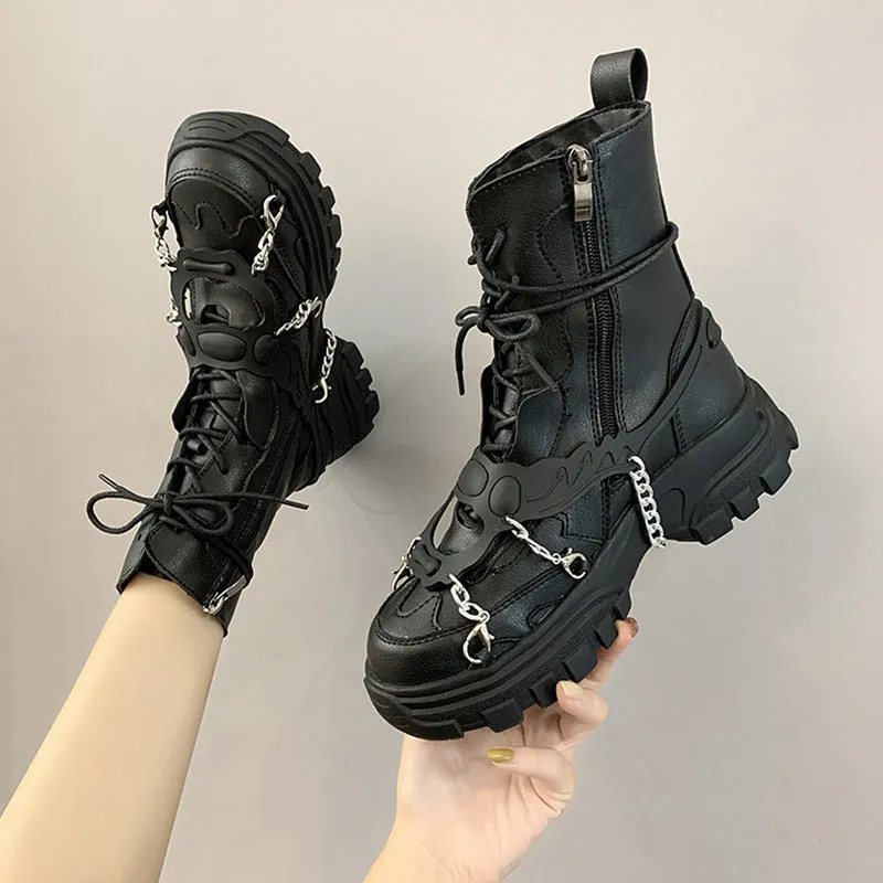 Radiance Rift Explosion - Gothic Platform Boots by The Nevermore