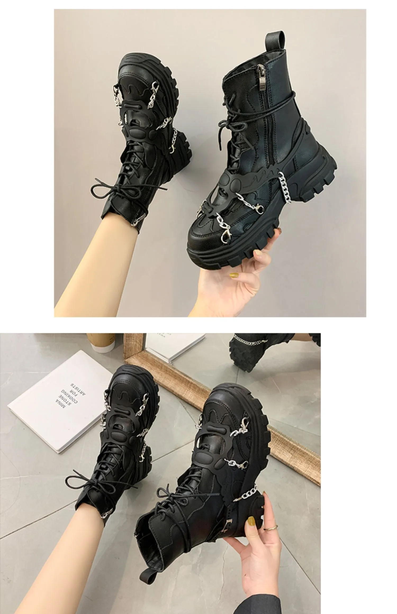 Radiance Rift Explosion - Gothic Platform Boots by The Nevermore