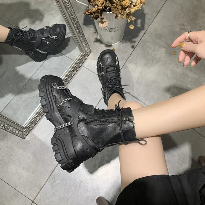Radiance Rift Explosion - Gothic Platform Boots by The Nevermore