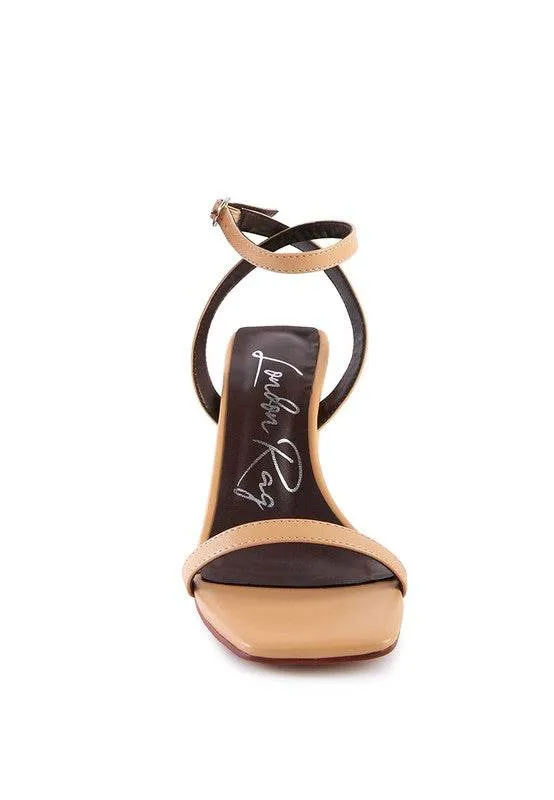 Rag & Co Block Heel Ankle Strap Sandals SH2503