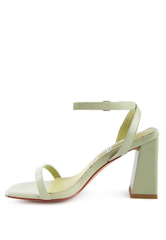 Rag & Co Block Heel Ankle Strap Sandals SH2503