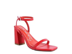 Rag & Co Block Heel Ankle Strap Sandals SH2503