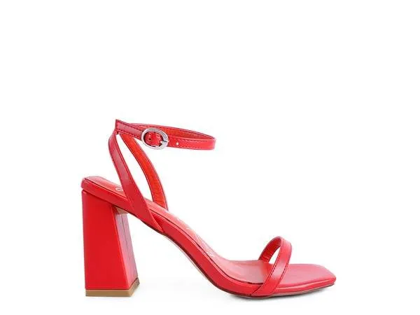 Rag & Co Block Heel Ankle Strap Sandals SH2503