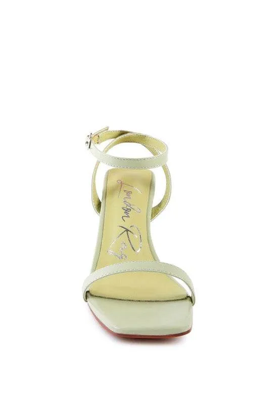 Rag & Co Block Heel Ankle Strap Sandals SH2503