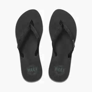 Reef Womens Ginger Flip Flops - Black/Black