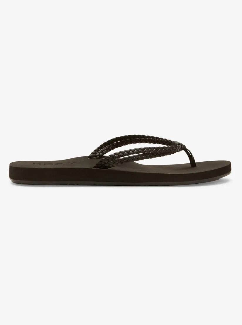 Roxy "Costas II" Women's Flip-Flops - Black 3