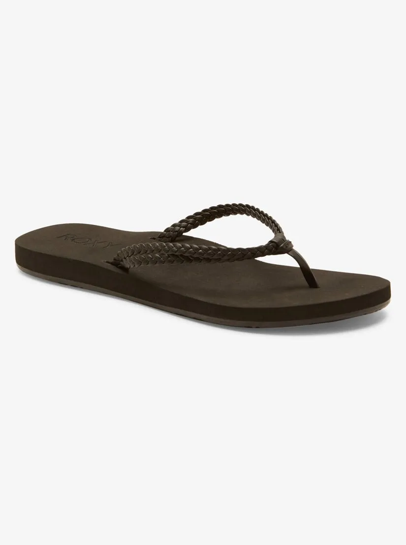Roxy "Costas II" Women's Flip-Flops - Black 3