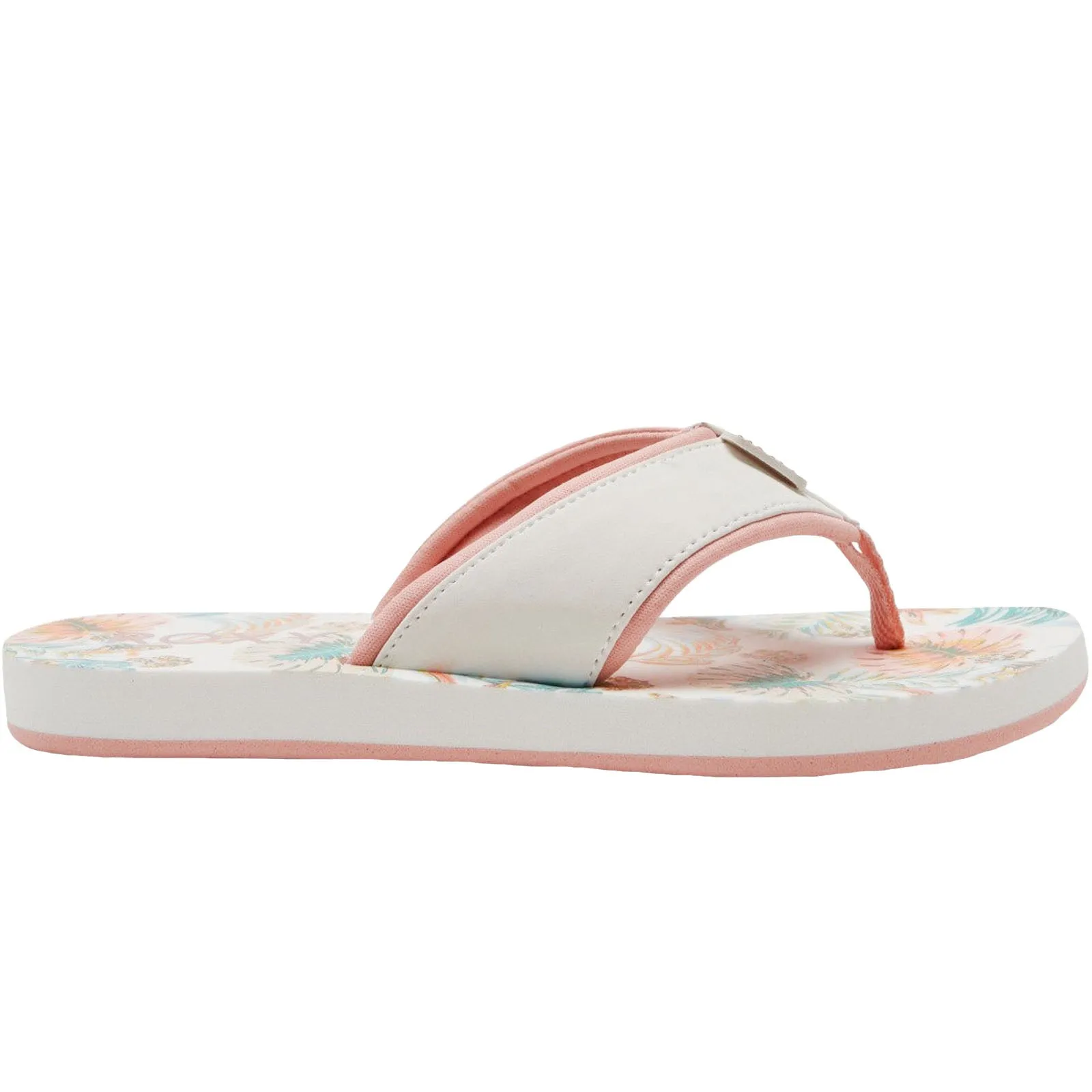 Roxy Womens Coastin Floral Flip Flops