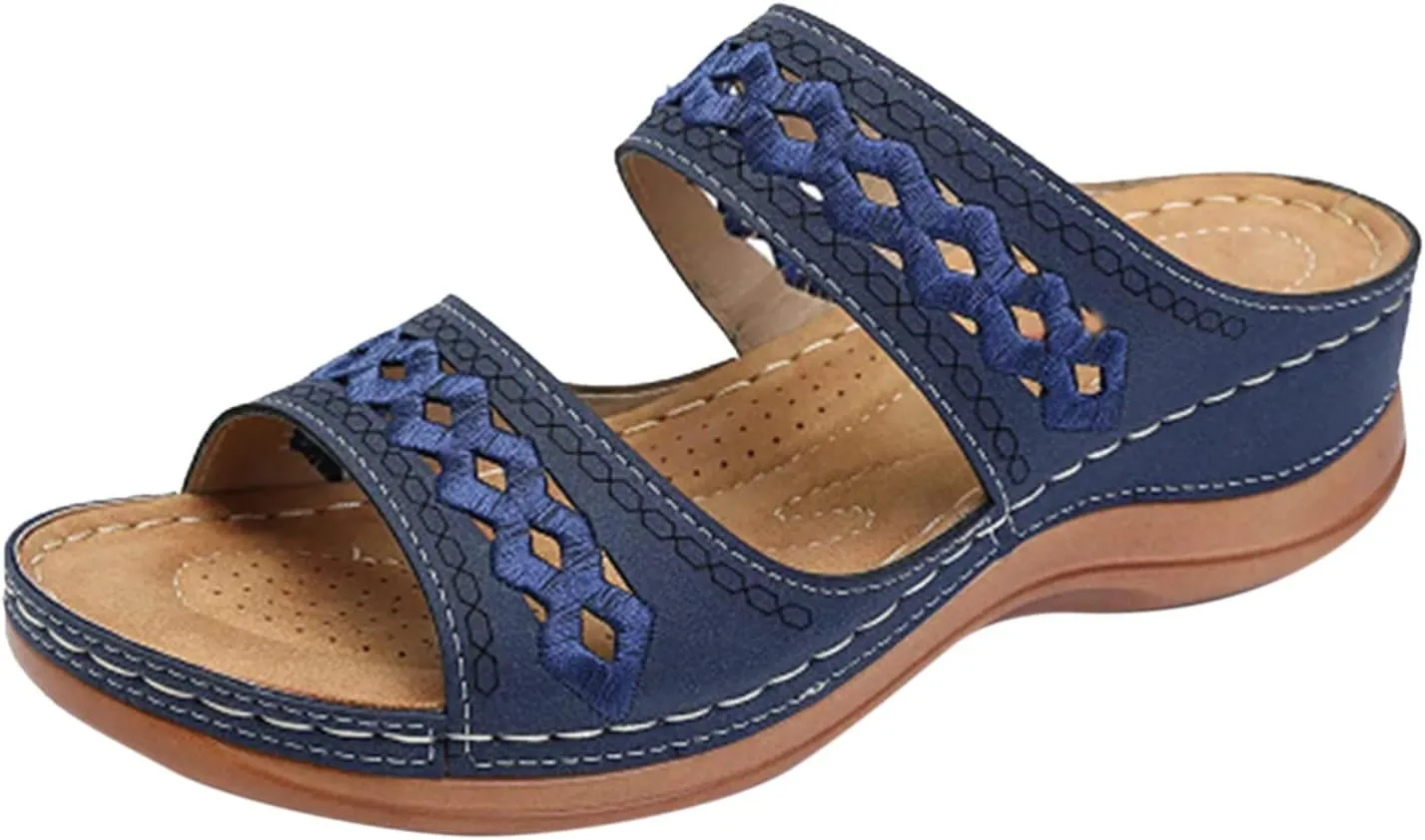 Sale Clearance Orthopedic High Arch Black Strappy Dressy Slingback Sandals for Women Women's Walking Sandals Wide Diabetic Sandals Women's Orthopedic Platform Sneakers Black Kitten Heels for Women