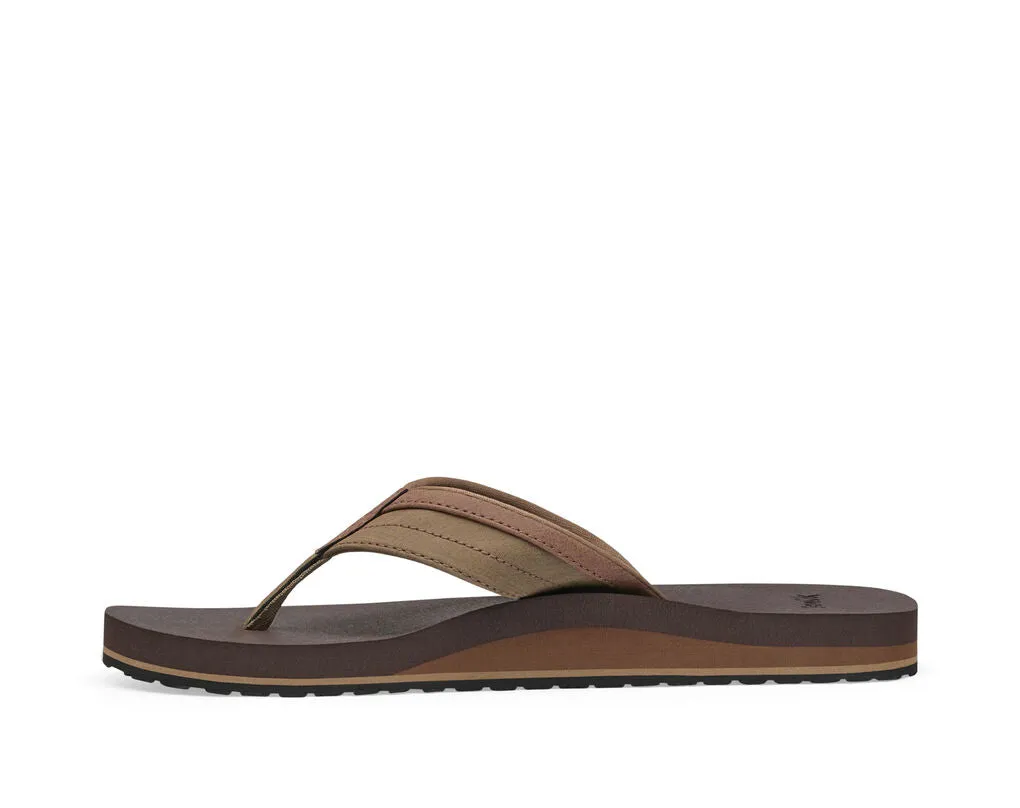 Sanuk Men's Ziggy Flip Flops - Tan 1116734