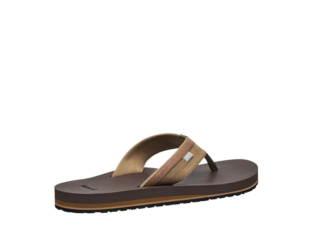Sanuk Men's Ziggy Flip Flops - Tan 1116734