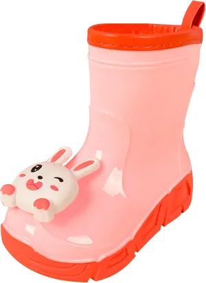 SEAUR Toddler Boys Girls Waterproof Rain Boots Child Soft Short Boots Water Shoes Easy-On Cozy Cute Animal Outdoor Rain Shoes