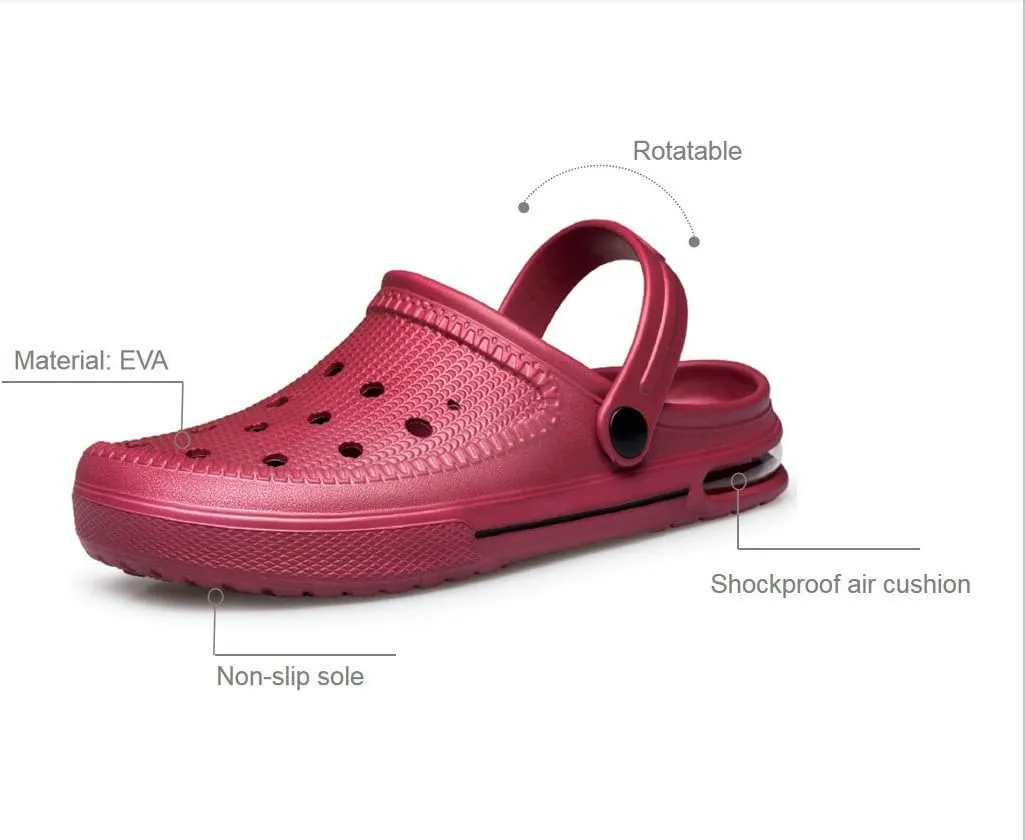 SILLENORTH Unisex Garden Clogs Water Shoes Beach Shoes Slippers Sandals Air Cushion Lightweight Comfortable