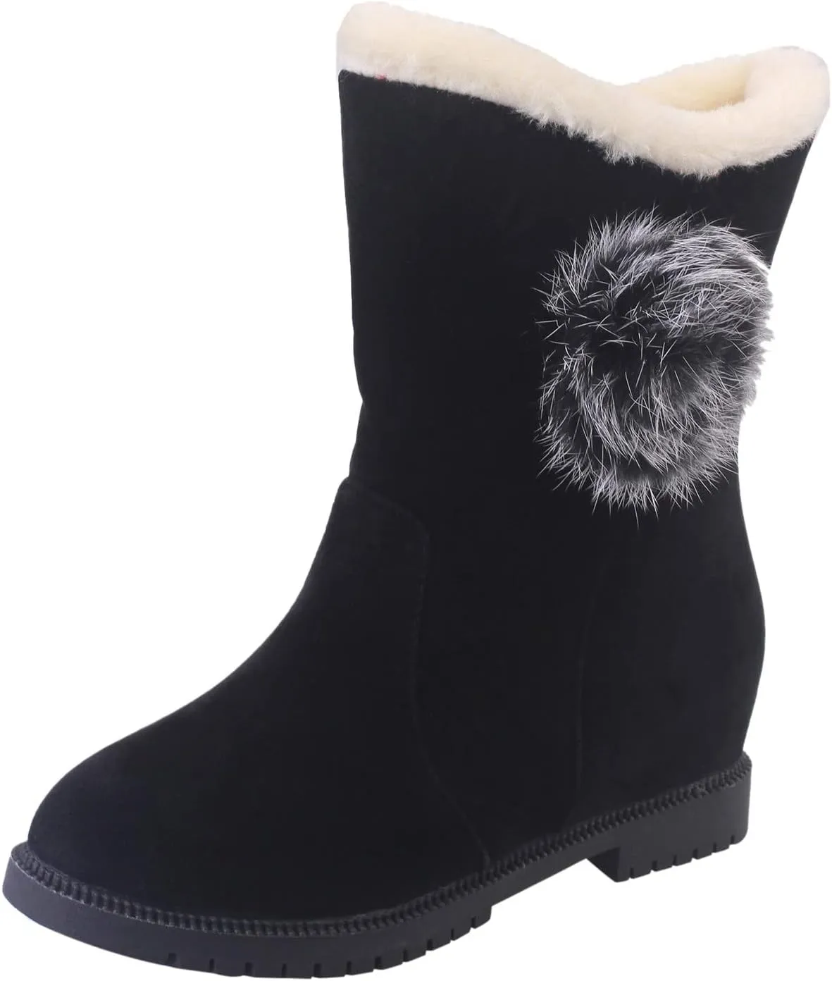 Snow Boots for Women Cute Snow Boots for Women 8.5 Wide Extra Wide Winter Boots for Women Women Waterproof Boots for Work Womens Winter Ankle Boots No Heel