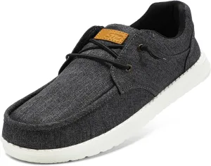 STQ Men's Lace up LoafersOrthopedic Ultralight Boat Casual Shoes with Arth Support