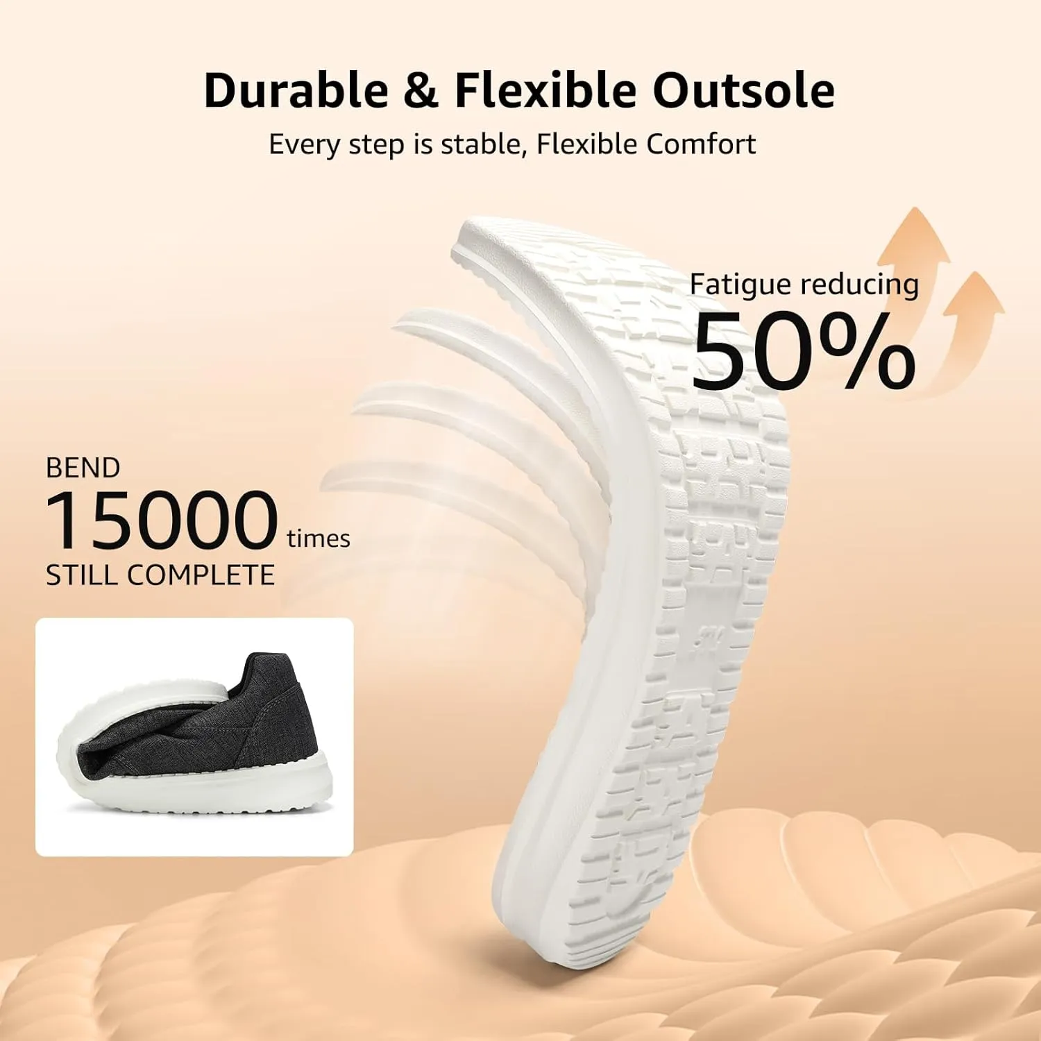STQ Men's Lace up LoafersOrthopedic Ultralight Boat Casual Shoes with Arth Support