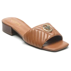 Tan Low Block Heels