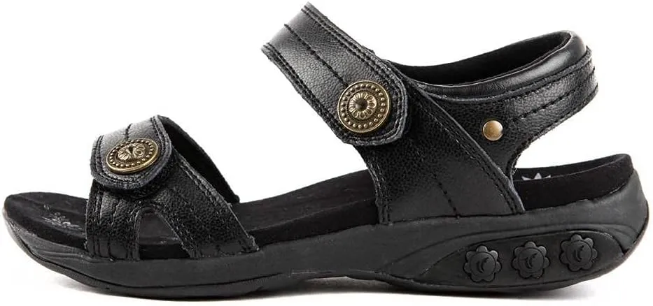 Therafit Shoe Women's Grace Leather Adjustable Walking Sandal