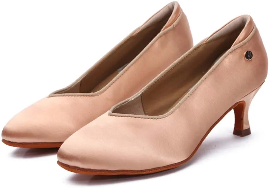 TINRYMX Tango Shoes Ballroom Dance Shoes Latin Dance Shoes Women Closed Toe Character Dance Shoes,KC1009