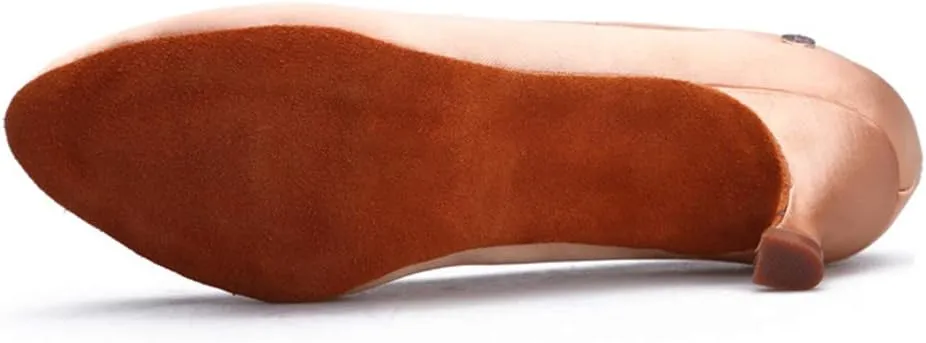 TINRYMX Tango Shoes Ballroom Dance Shoes Latin Dance Shoes Women Closed Toe Character Dance Shoes,KC1009