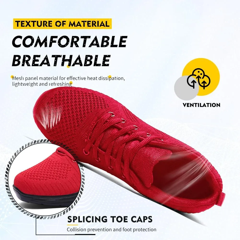 TINRYMX Women's Jazz Shoes Lace-up Sneakers Breathable Air Cushion Split Sole Athletic Walking Dance Shoes,Model-XL1902