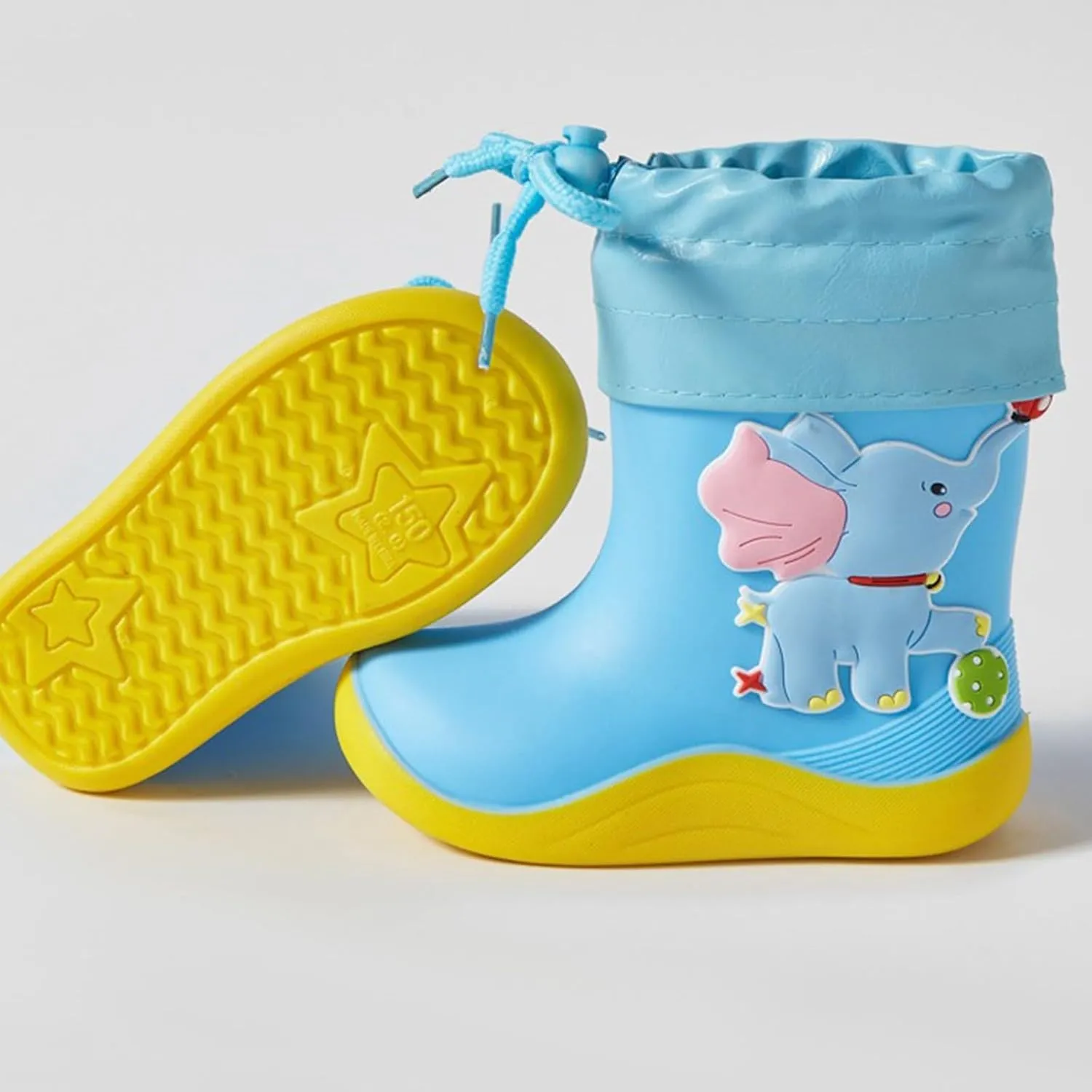 Toddler Rain Boots Kids Boys Girls Cute Cartoon Animals Waterproof Winter Summer Rainy Outdoor Anti-Slip Water Shoes