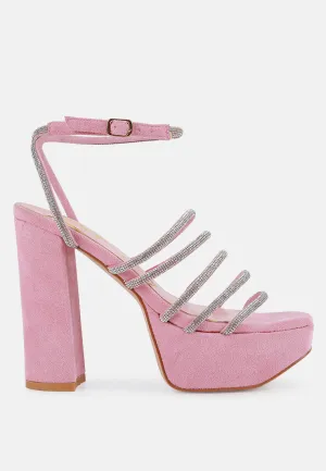 tricks high block heeled sandals